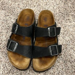 Birkenstocks Black Suede